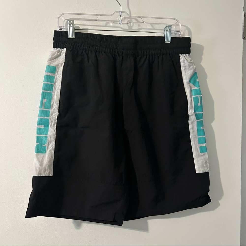 Vision Black and White Men's Athletic Shorts